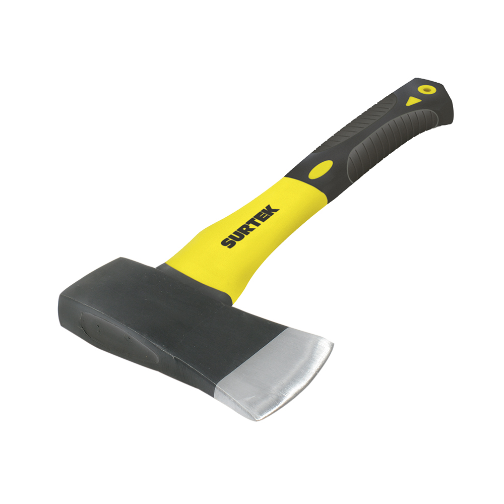 Hacha cazadora con cabeza forjada en acero con mango de fibra de vidrio 14", 1-1/2 lb