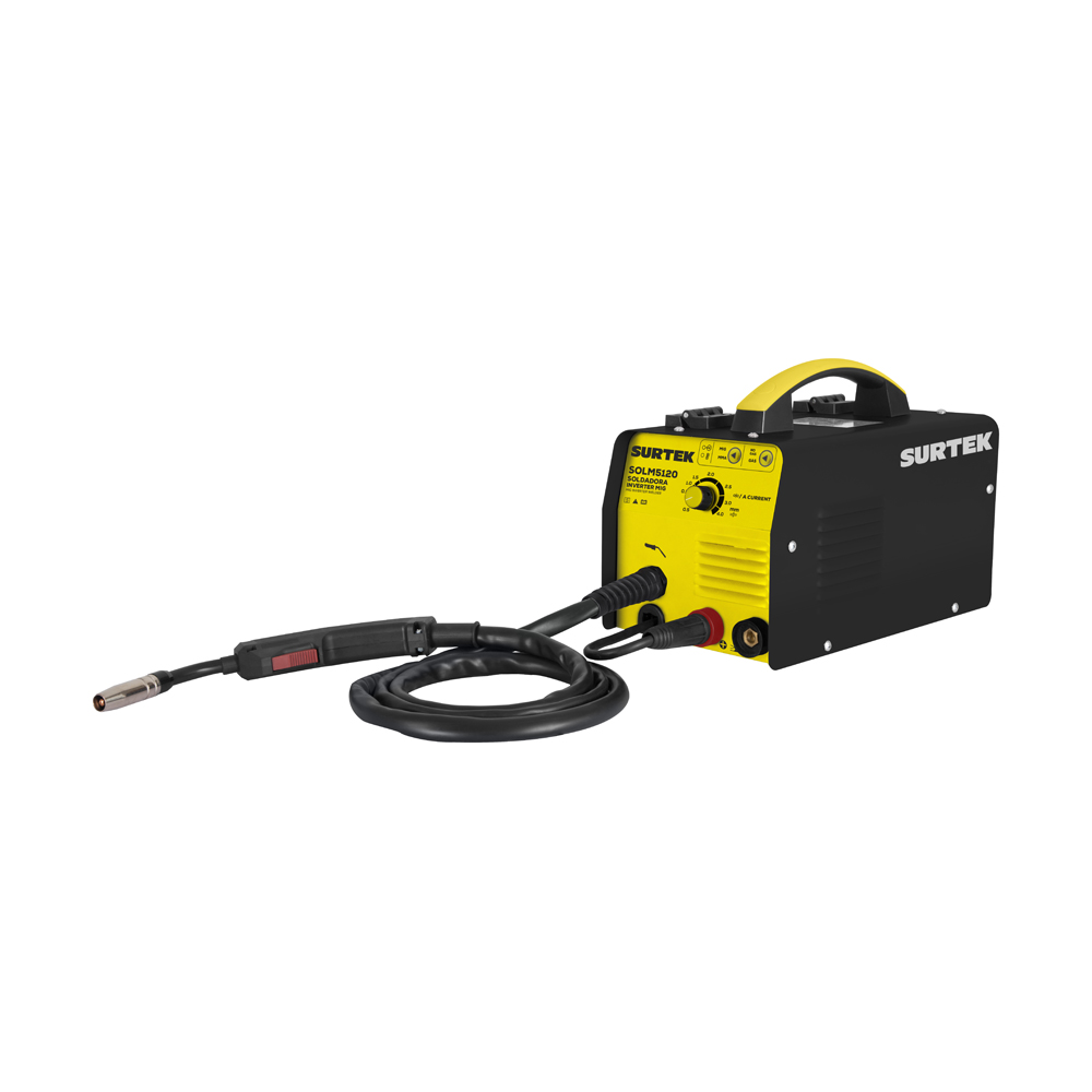 Soldadora inverter para uso con microalambre de 1 fase 110 V