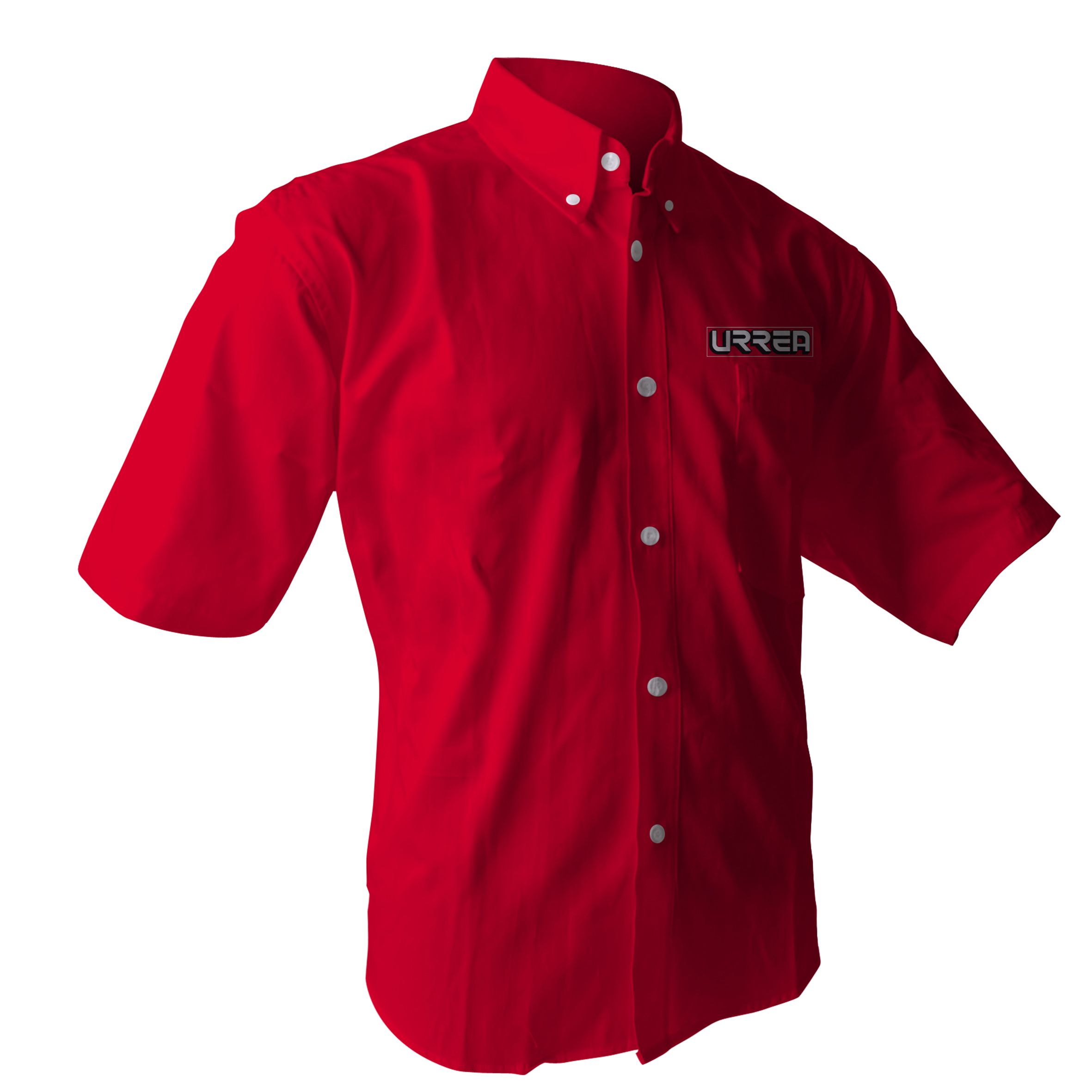 Camisa de manga corta para caballero color rojo talla L
