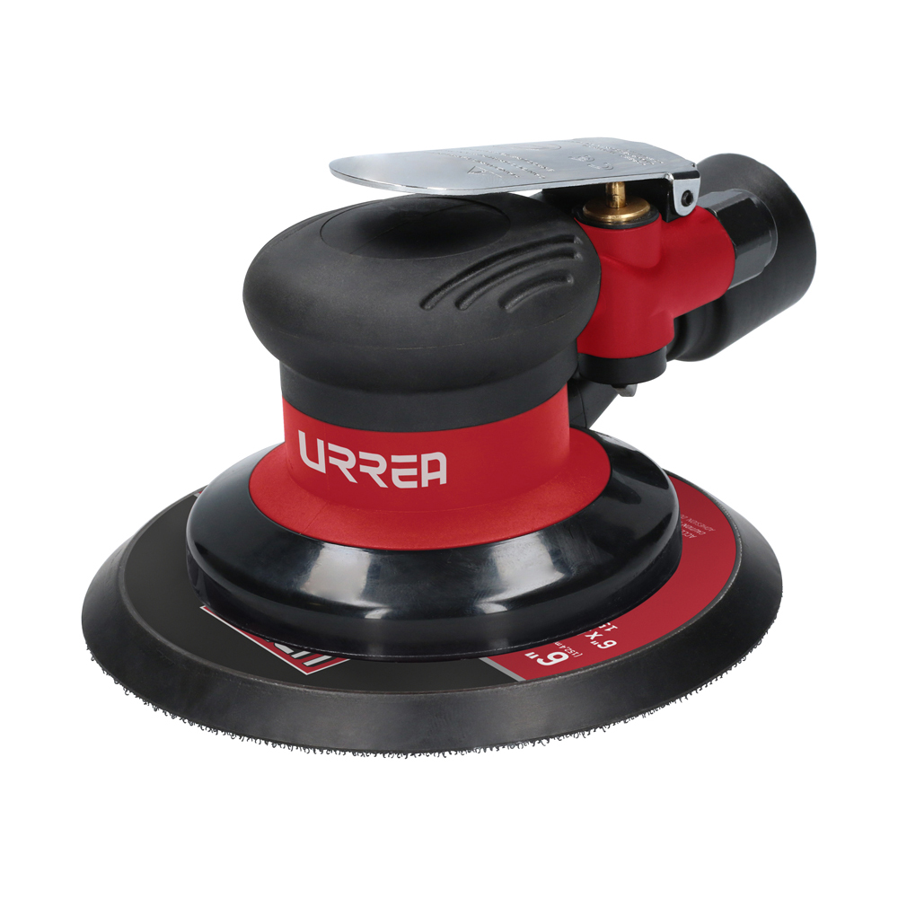 Lijadora neumática roto-orbital 6" 12,000RPM, eje de 5/16", aspiración central