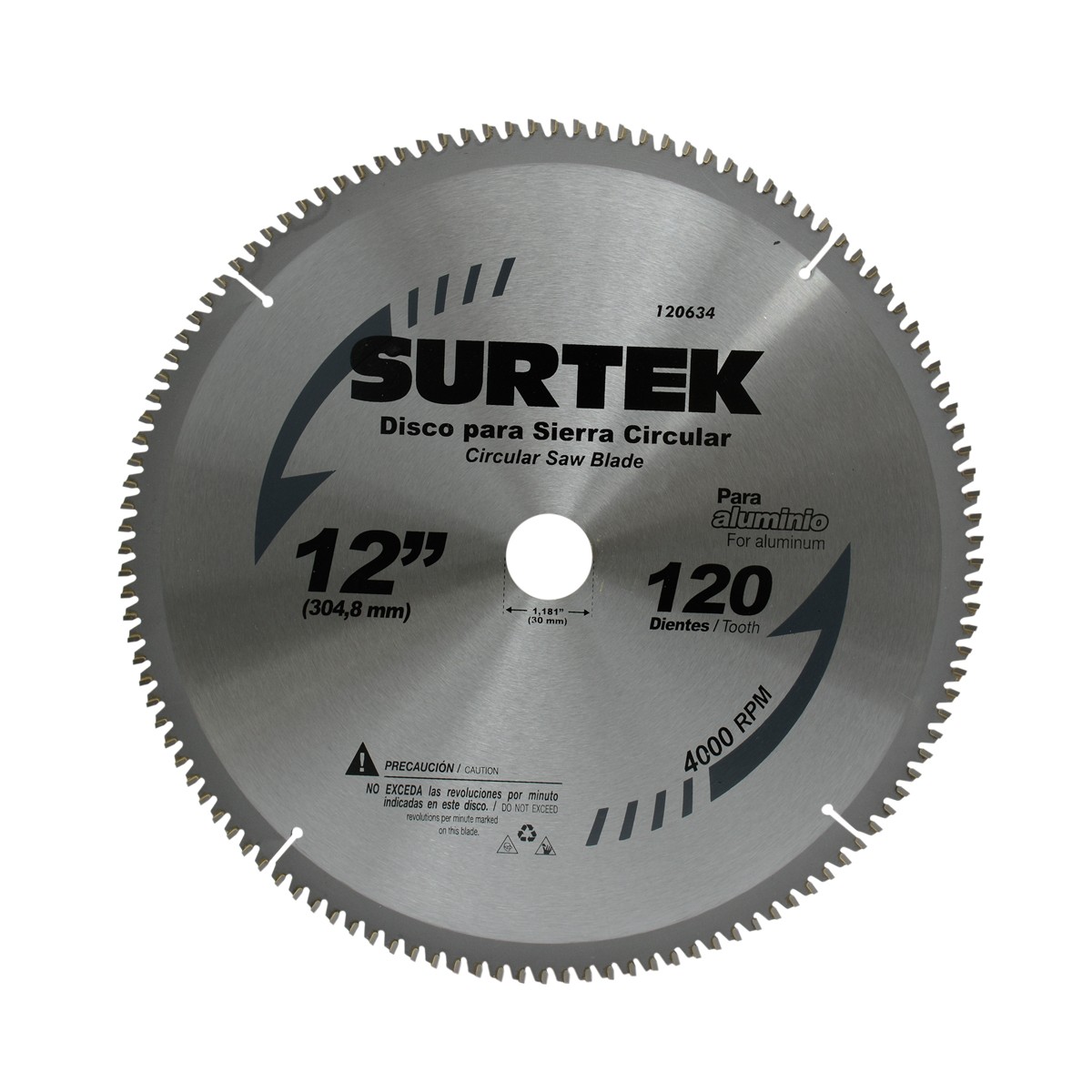 Disco para sierra circular para corte madera 40 dientes, 10"