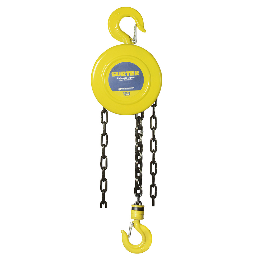 Polipasto manual de cadena 3 m, 2 ramales, 3 ton