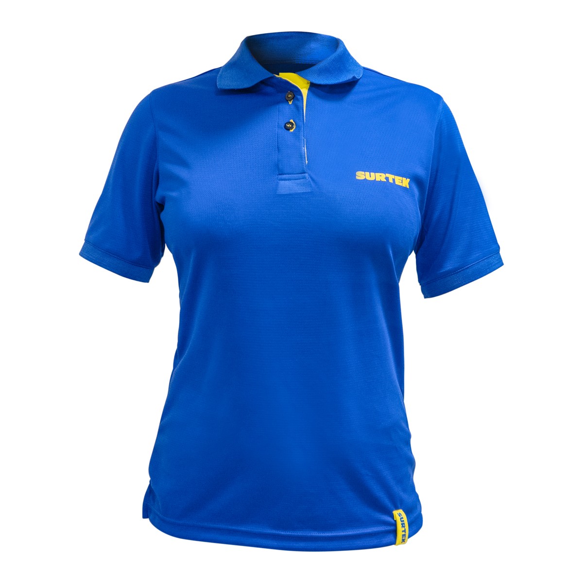 Playera tipo polo dry fit para dama color azul talla M