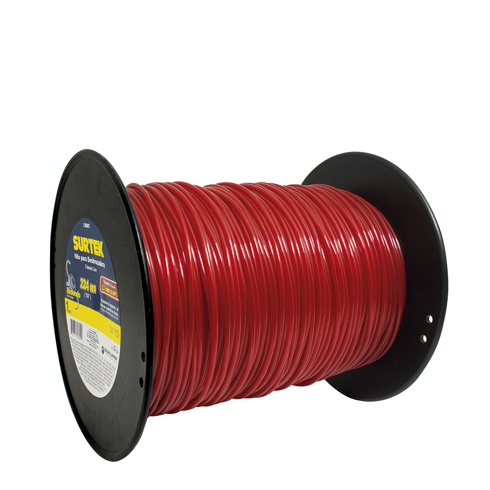 Nailon redondo para desbrozadora en carrete, 2.7 mm x 224 m