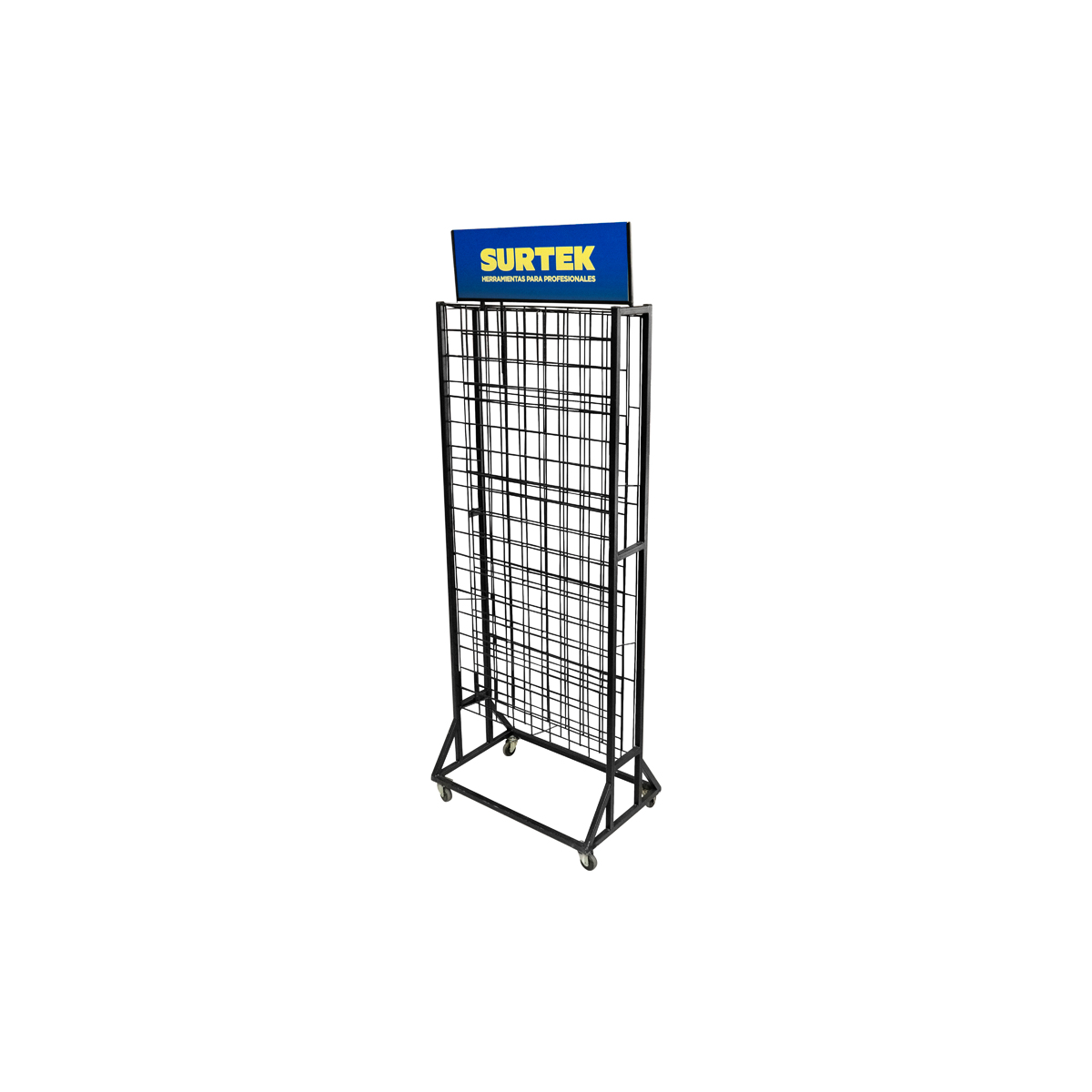 Rack de piso para 120 pinturas en aerosol 180 cm x 60 cm x 45 cm