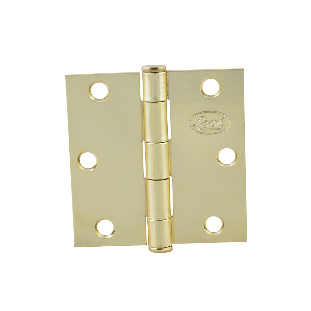 Bisagra cuadrada perno suelto de acero latón brillante 2" x 2"