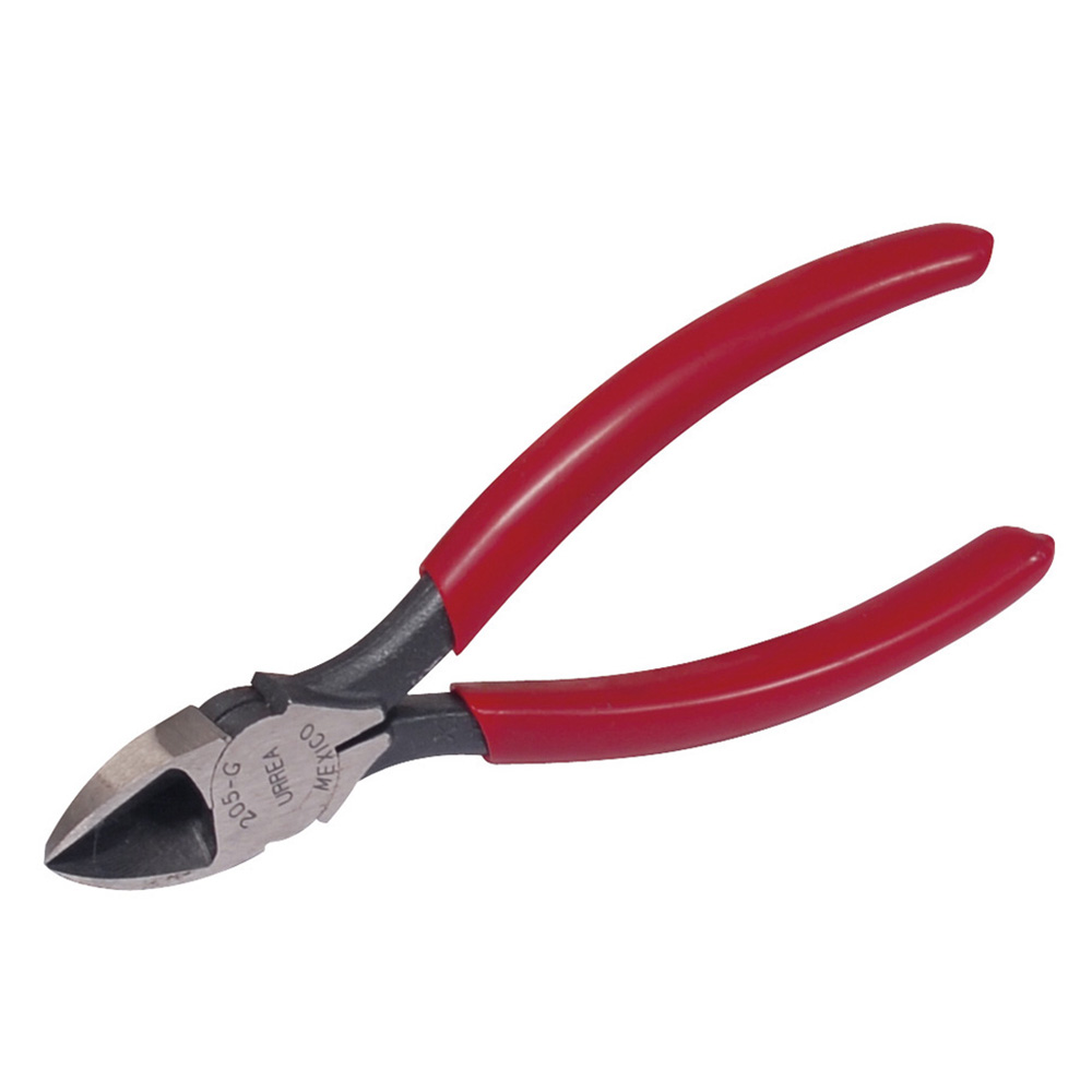 Pinza para electricista con mango rubber grip con punta larga corte latera de 6-5/8"