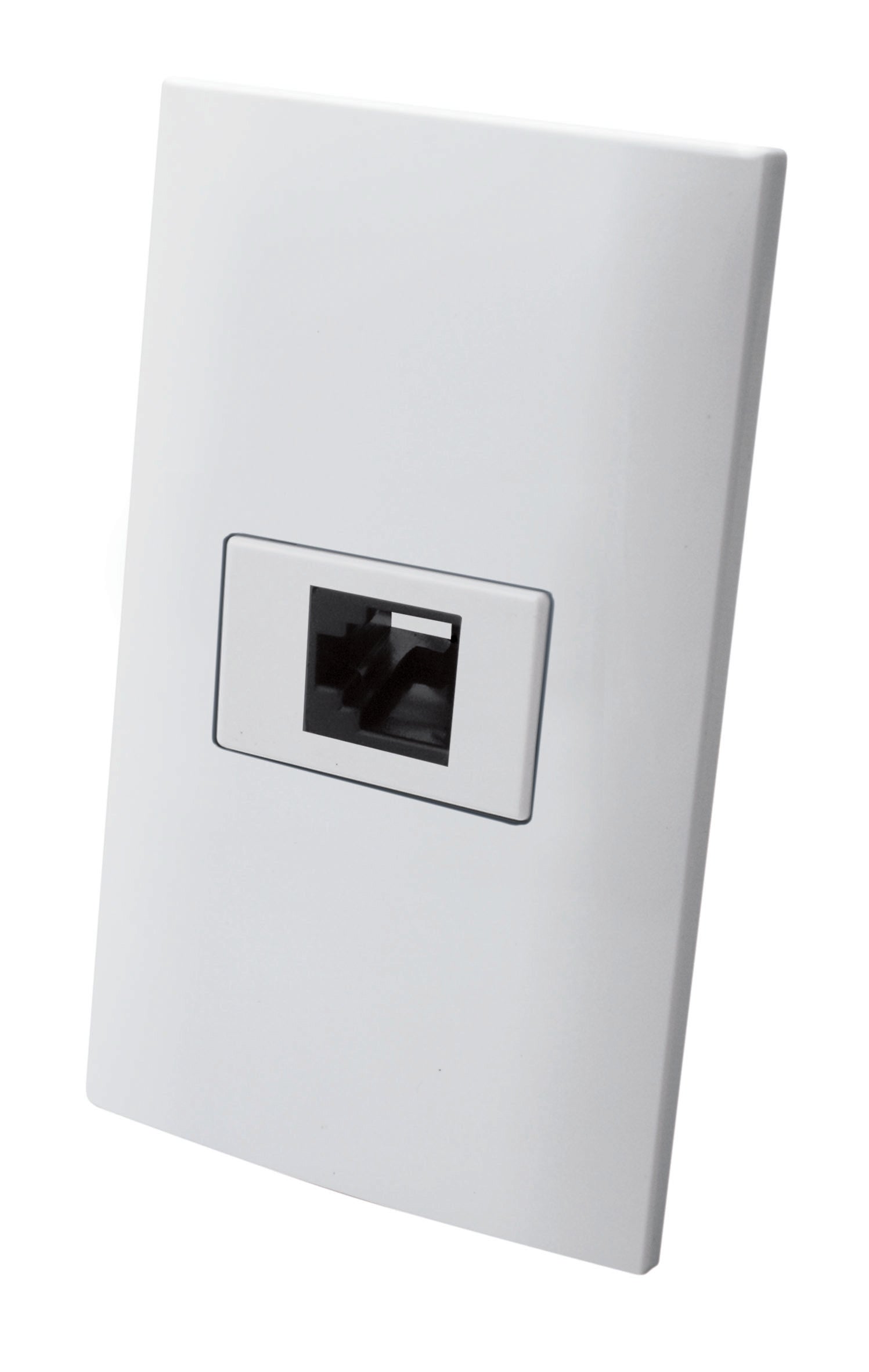 Receptaculo para RED 8 hilos con placa plastica - Champagne - Linea ALTIMUS