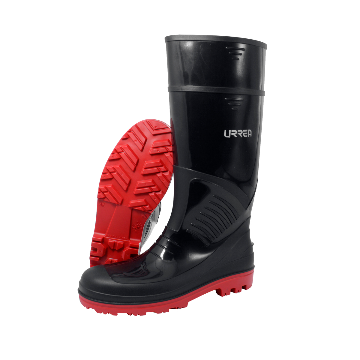 Botas de seguridad de PVC con casquillo de acero #29 cm