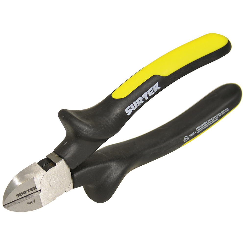 Pinza con mango bimaterial de 1000 V de corte diagonal, 6"