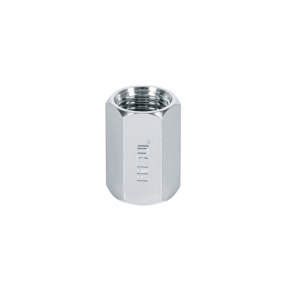 Cople de acero, hembra-hembra, cuerda 1/4' NPT, PRETUL
